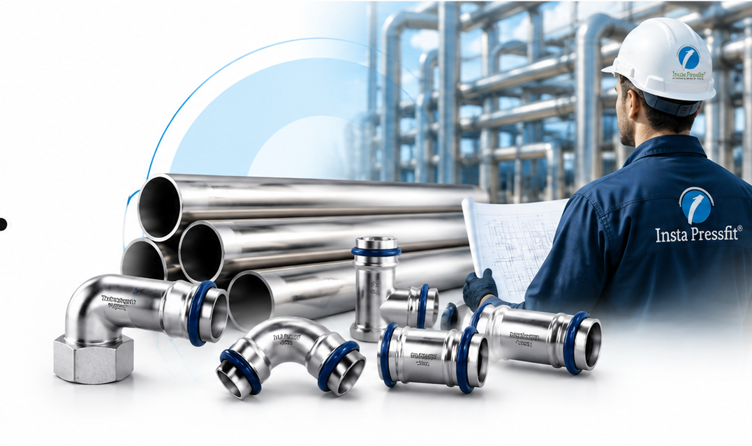 Insta PressFit stainless steel piping system